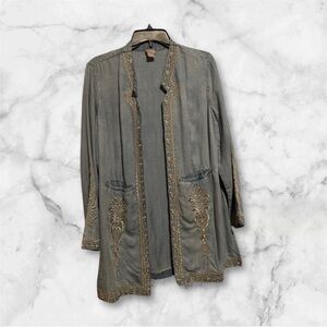 Chico’s Cardigan   size 1  embroided